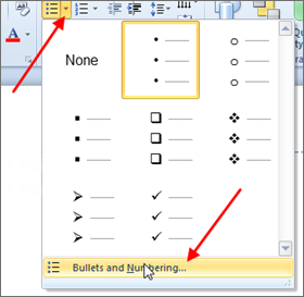 how to add to bullets on same line word 2013